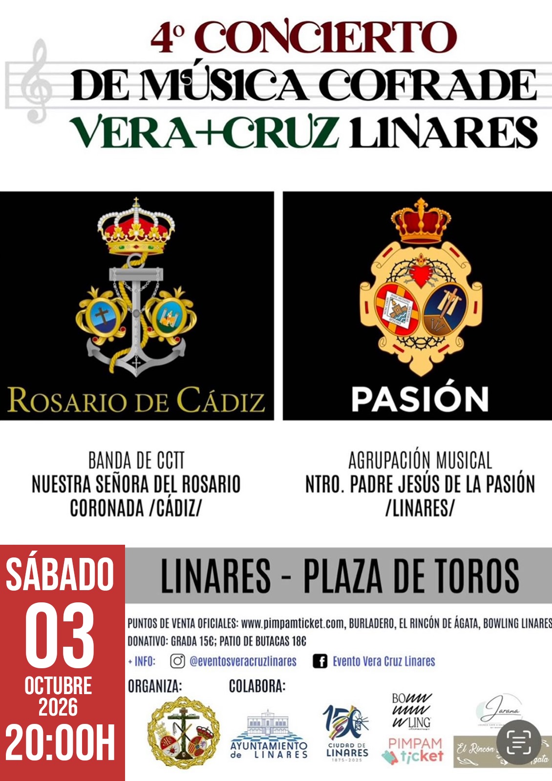 4º Concierto de música cofrade Vera+Cruz Linares